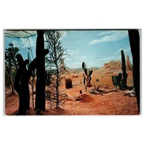 Pittsburgh Conservatory Aviary Desert Diorama Postcard by Schellbacher